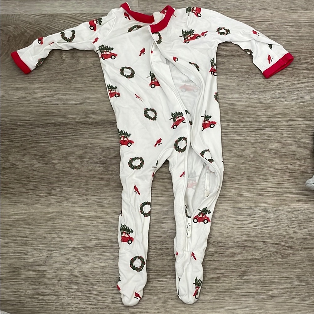 Kyte BABY White and Red Kids Pajamas
